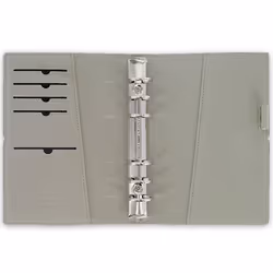 Filofax Domino Personal organiseur personnel Simili-cuir, Suédine Noir