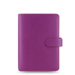 Agenda organiseur - FILOFAX - Saffiano - Framboise - Souple - 1 semaine sur 2 pages
