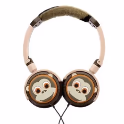 Hama Sound Bites Monkey Écouteurs Avec fil Arceau Musique Beige, Marron