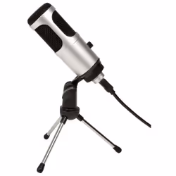 Citronic 173.634UK Microphone and Stand, Microphone de PC, -34 dB, 20 - 20000 Hz, 16 bit, 48 kHz, Rotatif
