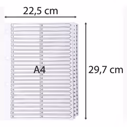 Exacompta MWD1-50Z intercalaire Carton Blanc