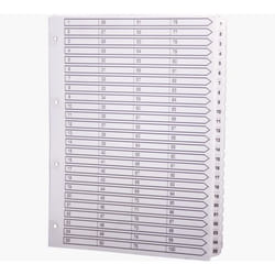 Exacompta MWD1-100Z intercalaire Carton Blanc