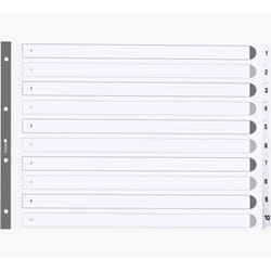 Exacompta MWD1-10A3Z intercalaire Carton Blanc