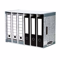 Fellowes Module de rangement 6 compartiments Bankers Box System, Gris, A4, 1,22 kg, 95 x 285 x 380 mm, 580 x 290 x 400 mm