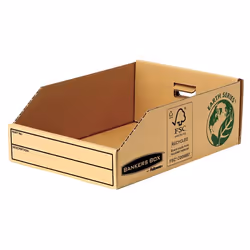 Fellowes Boîte pour petites fournitures Bankers Box Earth Series, Carton, Beige, 90 g, 280 x 200 x 102 mm, 204 x 306 x 104 mm