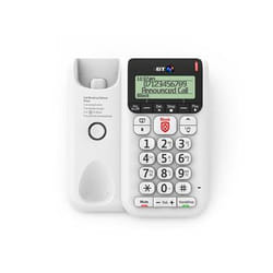British Telecom BT Decor 2600 Premium Nuisance Call Blocker Téléphone analogique Identification de l'appelant Blanc