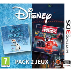 Disney Interactive Studios Disney pack 2 jeux : Reine des Neiges + Nouveaux Héros Standard Nintendo 3DS