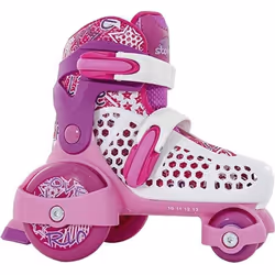Rollers Stromper - SFR - fille/taille réglable - blanc/rose - taille 28 à 325