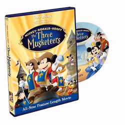 Disney Three Musketeers - Mickey, Donald and Goofy, Film d'animation/bande dessinée, DVD, Anglais, 2D, 1 disques, Bande dessi ...