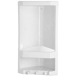 Gedy - Aqualine White Line - Tablette d'angle junior, 19x39x14 cm, blanc 8079