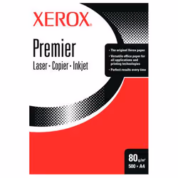 Xerox Premier A3 80g/m² White 500 Sheets, 80 g/m², Blanc, 108 ± 2 µm, 500 feuilles, A3, ECF