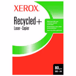 Xerox Recycled+ A4 80g/m² 500 Sheets, 80 g/m², Blanc, 104 ± 2 µm, 500 feuilles, A4, ISO 9706