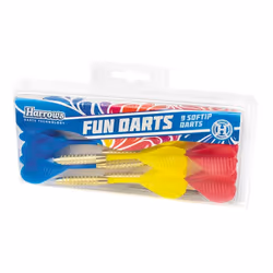 Harrows Darts 844241, Embout doux, Bleu, Rouge, Jaune, 9 pièce(s)