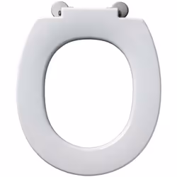 Abattant WC sans couvercle matériau : duroplast couleur : blanche charnières en inox butées de maintien Fabricant : Ideal Sta ...