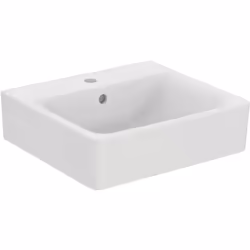 Ideal Standard Connect 1 x lavabo 500 x 460 x 175 mm terre de feu fine avec trop-plein (rond) 1 trou de robinetterie percé au ...