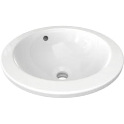 Ideal Standard - Connect Lavabo à encastrer, rond, sans trou pour