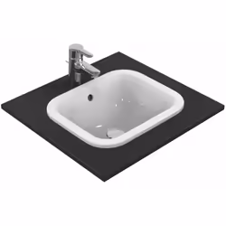 Lavabo encastré avec trop-plein dimensions : 420 x 350 x 175 mm matériau : céramique sanitaire installation : à encastrer dan ...