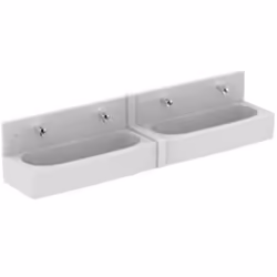 Couvre-joint pour lavabo - IDEAL STANDARD - CONTOUR 21 - Avec dosseret blanc - Céramique