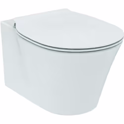 Ensemble de WC suspendu et abattant ultra plat Cuvette de toilette suspendue (cat. n° E005401) avec technologie de chasse d’e ...