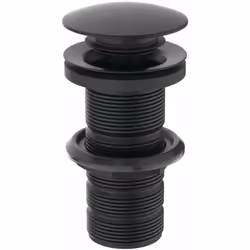 Garniture de vidage Click-Clack pour lavabo sans trop-plein raccord : G 1 1/4" conception : noir soyeux diamètre du capot : 6 ...