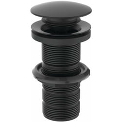 Ideal Standard - Accessoires - Bonde Click-Clack pour lavabos sans trop-plein, noir E1483XG