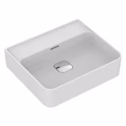 Caractéristiques du lavabo 500x430x180 mm, sans trou de robinetterie, avec trop plein, Ideal Standard Strada II, blanc brilla ...