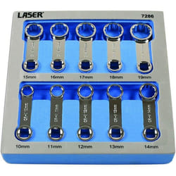 Cle a cliquet - cle a douille - cle dynamometrique Laser - 7286 - Lot de 10 adaptateurs de couple 3/8 D