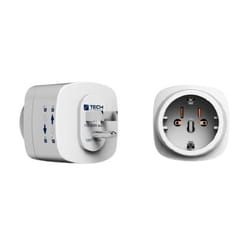 C-TECH TBU-901 adaptateur prise d'alimentation Universel Blanc