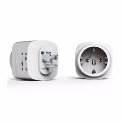 C-TECH TBU-901 adaptateur prise d'alimentation Universel Blanc