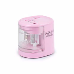 Rapesco PS12-USB, Taille crayon électrique, Rose, Plastique, Acier, 1,2 cm, 6 mm