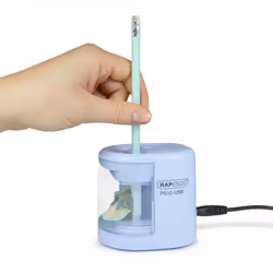 Rapesco PS12-USB Taille crayon électrique Bleu