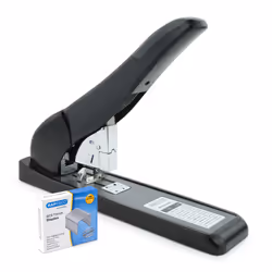 Rapesco 1551, 210 feuilles, Noir, Agrafes classiques, Plastique, Acier, Haut, Contournement