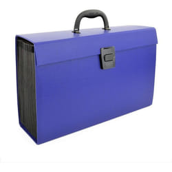 Trieur valisette - RAPESCO - A4 - 19 compartiments - Bleu - Structure rigide