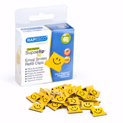 Rapesco Supaclip, Jaune, 100 pièce(s)