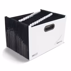 Rapesco 1622, Polypropylène (PP), Noir, Blanc, A4+, A4+, Paysage, 26 tiroir(s)