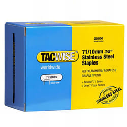 Boîte de 20000 agrafes en acier inoxydable type 71 l. 10 mm - TA-0375 Tacwise