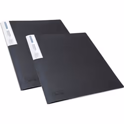 Rapesco 1643, Noir, Transparent, Polypropylène (PP), Polyvinyl chloride (PVC), 20 pochettes, Portrait, A4, 310 mm