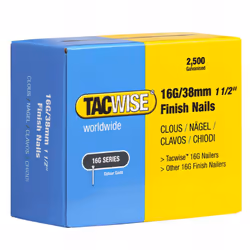 Boîte de 2500 clous de finition de type 16G L. 38 mm. Clous 16G galvanisés pour une force de maintien supérieur aux clous 18G ...
