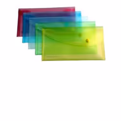 Rapesco Foolscap Pastel Popper Wallet Clear, Polypropylène (PP), Transparent, 20 pièce(s)