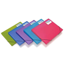 Porte-Documents A4 - RAPESCO - 5 pièces - Couleurs Vives - 25mm - Transparentes