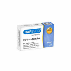 Rapesco S11661Z3 Pack d'agrafes 1000 agrafes