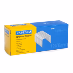 Rapesco S13080Z3, 5000 agrafes, Acier, Gris, Rexel, Rapid, Leitz, Novus, Esselte, Arrow, Stanley, 8 mm, 115 mm