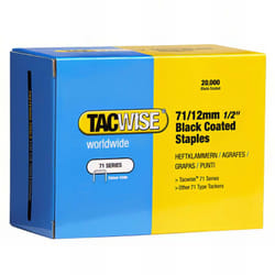 Boîte de 20000 agrafes galvanisées de type 71 l. 10 mm Noir - TA-0373 Tacwise