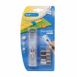 Rapesco Supaclip 40, Transparent, 1 pièce(s), 40 feuilles, Acier inoxydable, 105 mm, 205 mm