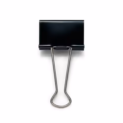 Pqt de 10 Pinces à Double Clip 19mm Noir