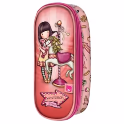 Gorjuss Trousse d'écolier Carousel Saumon (10 x 23 x 6 cm)