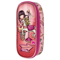 Gorjuss Trousse d'écolier Carousel Saumon (10 x 23 x 6 cm)