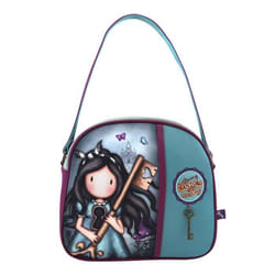 Gorjuss Sac à main Curiosity Violet Gris Vert (30 x 28,5 x 11,5 cm)