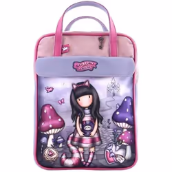 Gorjuss Sac à dos Cheshire cat Rose Violet (27 x 10 x 37 cm)