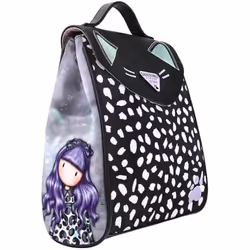 Gorjuss Sac à dos Casual Smitten kitten Noir Blanc (23 x 11 x 27 cm)